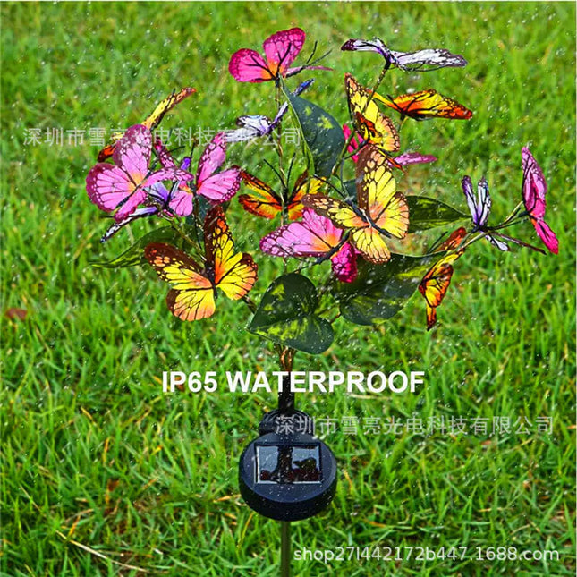 New Outdoor Solar LED Butterfly String Lights for Gardens A.H.S.STORE