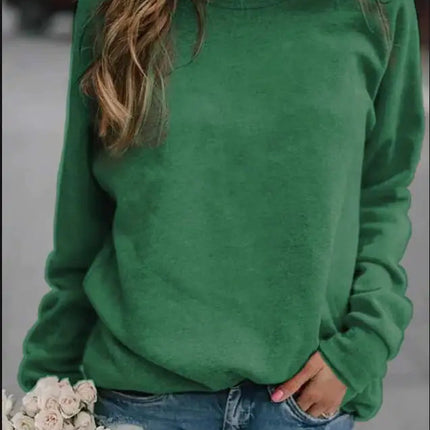 Women's Long Sleeve Round Neck T-Shirt Top A.H.S.TechGadgetsSTORE