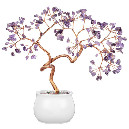 Creative Natural Crystal Tree with Ceramic Pot Decor A.H.S.TechGadgetsSTORE