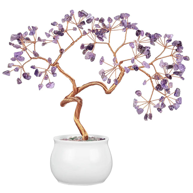 Creative Natural Crystal Tree with Ceramic Pot Decor A.H.S.TechGadgetsSTORE