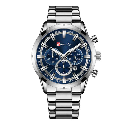 Men's Waterproof Fashion Sports Quartz Watch with Leather Band A.H.S.TechGadgetsSTORE