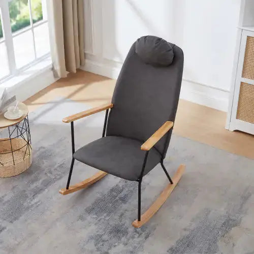 Modern Rocking Chair Comfortable Side Chair For Nursery, Bedroom, Living Room A.H.S.STORE