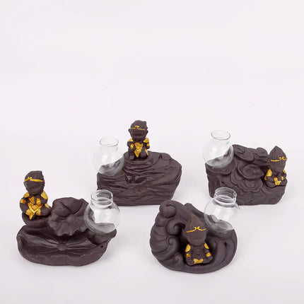 Ceramic Incense Burner with Creative Sun Wukong Design A.H.S.TechGadgetsSTORE