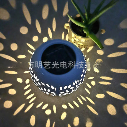 Solar Iron Art Lantern for Outdoor Garden Use A.H.S.STORE
