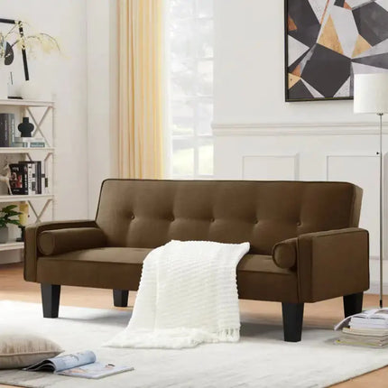 Fabric Sofa, Medieval Love Seat Sofa Furniture, With Pillows, Living Room Button Tufted Sofa, Pull Point Design A.H.S.STORE