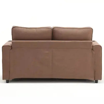 VIDEO Provided 3-in-1 Upholstered Futon Sofa Convertible Floor Sofa Bed,Foldable Tufted Loveseat With Pull Out Sleeper Couch Bed A.H.S.STORE