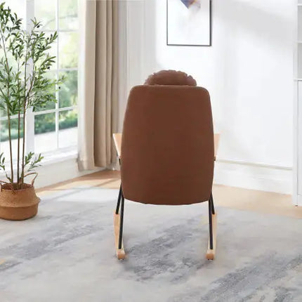 Modern Rocking Chair Comfortable Side Chair For Nursery, Bedroom, Living Room A.H.S.STORE