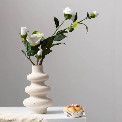 Creative Matte Granular Ceramic Vase for Floral Arrangements A.H.S.TechGadgetsSTORE