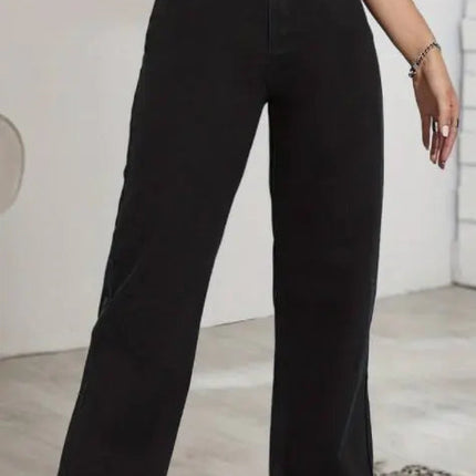 High Rise Loose Fit Black Boyfriend Jeans for Women A.H.S.TechGadgetsSTORE