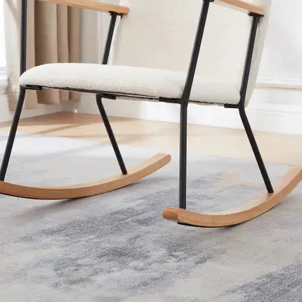 Modern Rocking Chair Comfortable Side Chair For Children's Room, Bedroom, Living Room A.H.S.STORE