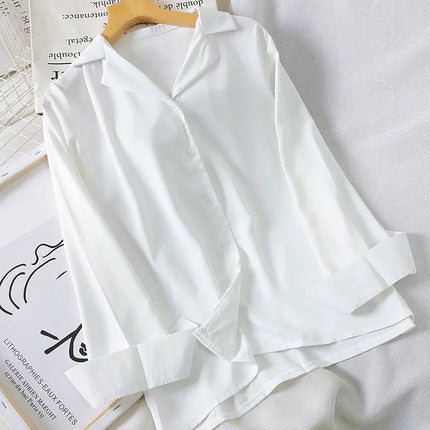 Chic Loose-Fit Chiffon Long Sleeve Shirt for Women A.H.S.TechGadgetsSTORE