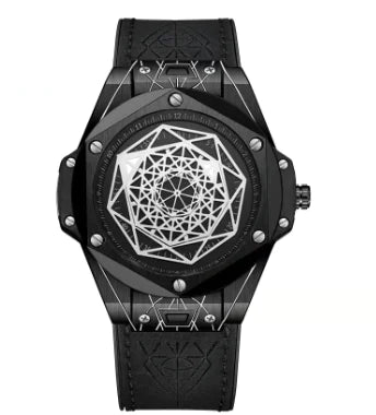 Men's Fashion Quartz Watch with Waterproof Silicone Band A.H.S.TechGadgetsSTORE