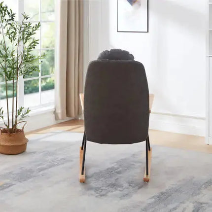 Modern Rocking Chair Comfortable Side Chair For Nursery, Bedroom, Living Room A.H.S.STORE