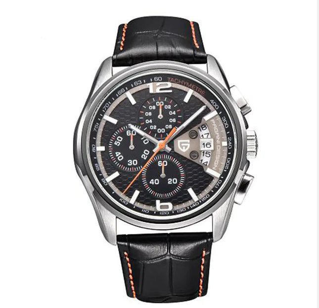 Men's Quartz Watch - Waterproof Multifunctional Leather Band A.H.S.TechGadgetsSTORE