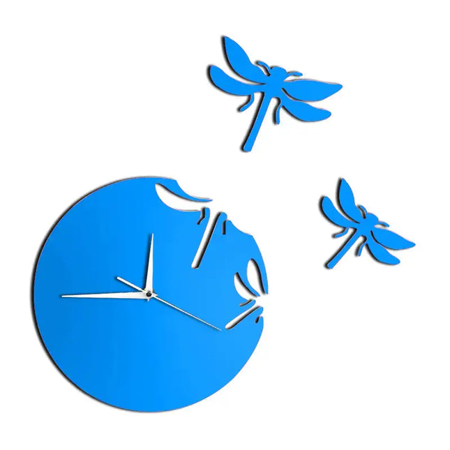 DIY Acrylic Dragonfly Wall Clock for Living Room Decor A.H.S.STORE