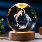 Little love dolphin / 8mm Crystal Ball