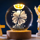 Fourleaf clover / 6mm Crystal BallCrystal BallCrystal Ball