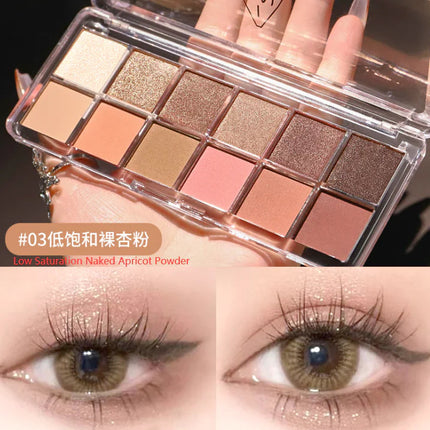 Ming Xizhi 12-Color Pearlescent Matte Eyeshadow Palette A.H.S.TechGadgetsSTORE