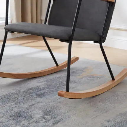 Modern Rocking Chair Comfortable Side Chair For Nursery, Bedroom, Living Room A.H.S.STORE