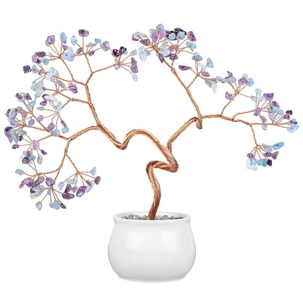 Creative Natural Crystal Tree with Ceramic Pot Decor A.H.S.TechGadgetsSTORE
