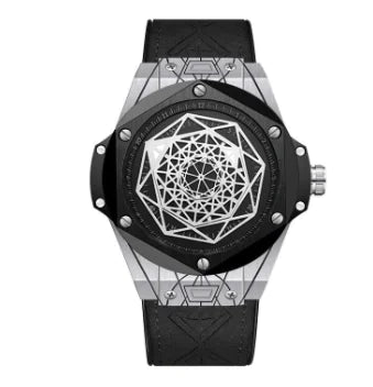 Men's Fashion Quartz Watch with Waterproof Silicone Band A.H.S.TechGadgetsSTORE